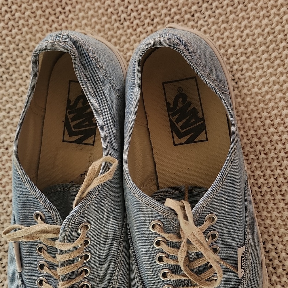 Casual Blue Canvas Sneakers - Picture 2 of 6